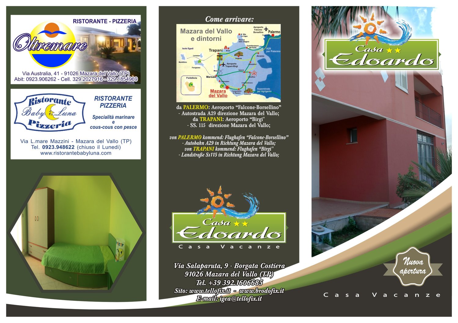 Casa Vacanze Edoardo Brochure fronte
